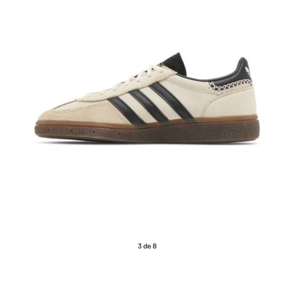 Like NEW! Adidas Handball Wales Spezial Wonder White Black somba Bonner Sneakers - Picture 5 of 12